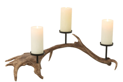 Kaarshouder Antlers Polyresin Bruin Large