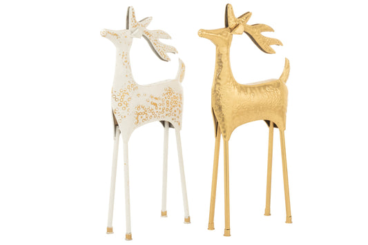 Reindeer Decorative Iron Gold Colored
