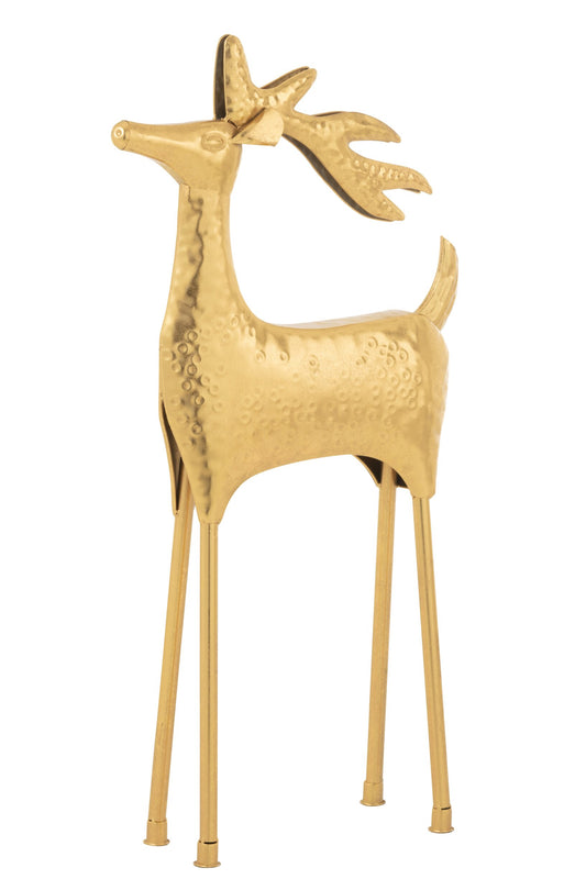 Reindeer Decorative Iron Gold Colored