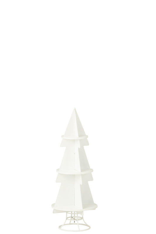Rack X'mas Tree Metal White Small