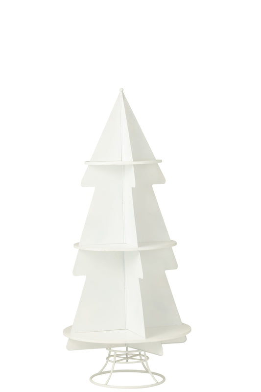 Rack X'mas Tree Metal White Medium
