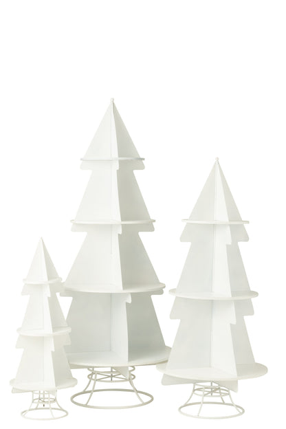 Rack X'mas Tree Metal White Large