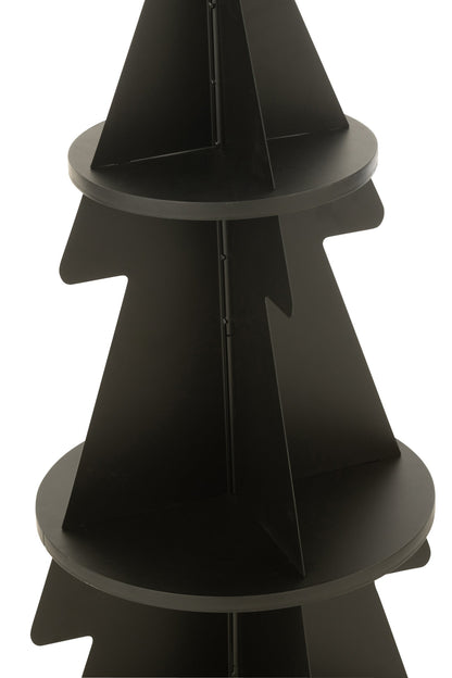 Rack X'mas Tree Metal Black Small