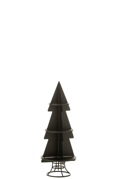 Rack X'mas Tree Metal Black Small