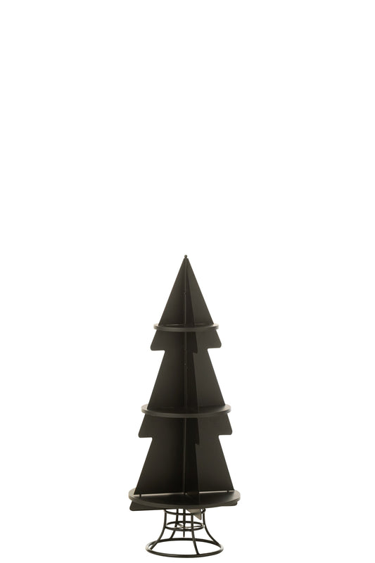 Rack X'mas Tree Metal Black Small