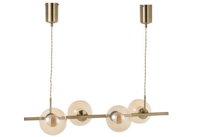 Pendant light Yuks 4 lights steel gold