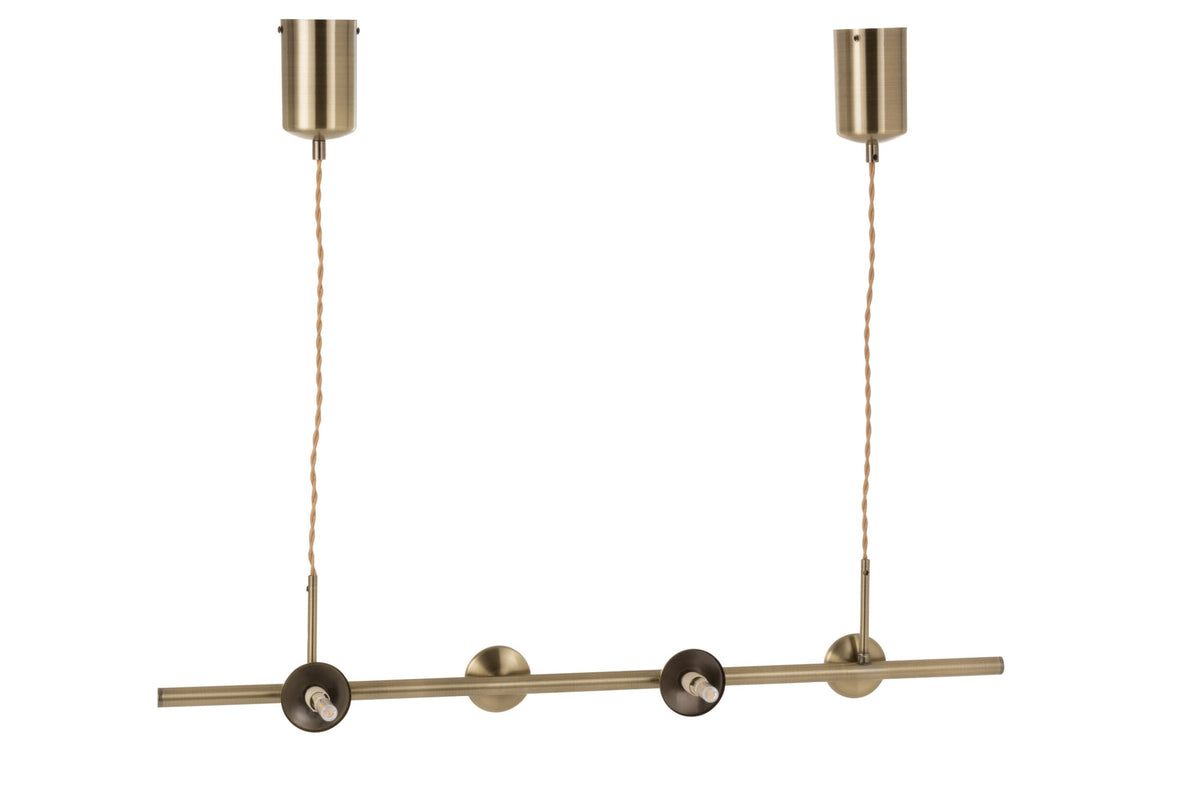Pendant light Yuks 4 lights steel gold