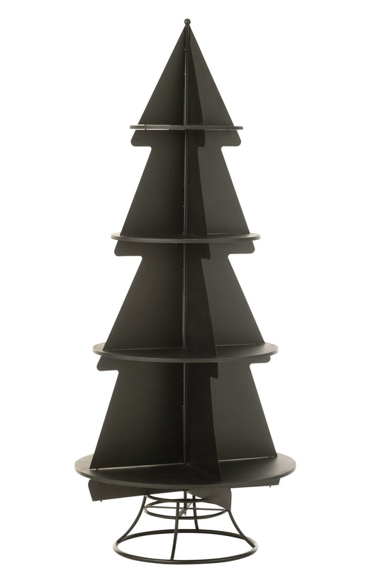 Rack X'mas Tree Metal Black Large