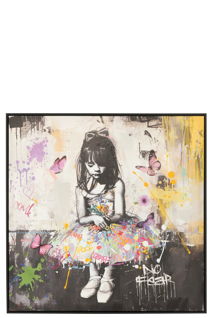 Painting Ballerina Acrylic Multicolored