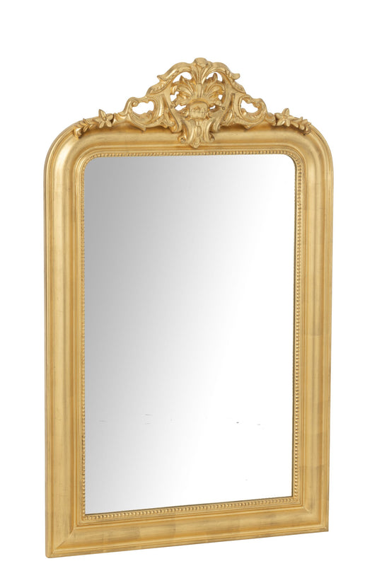 Wall Mirror Ema Wood Gold Colored