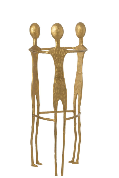 Figure 3 Men Aluminium Gold Colored