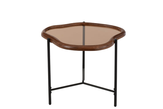 Coffee Table Zip Glass Multicolored