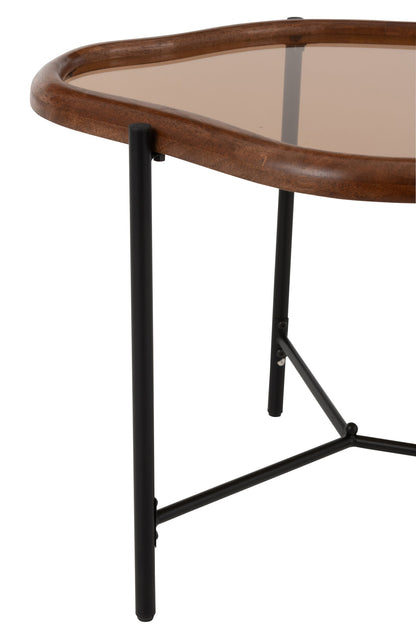 Coffee Table Zip Glass Multicolored