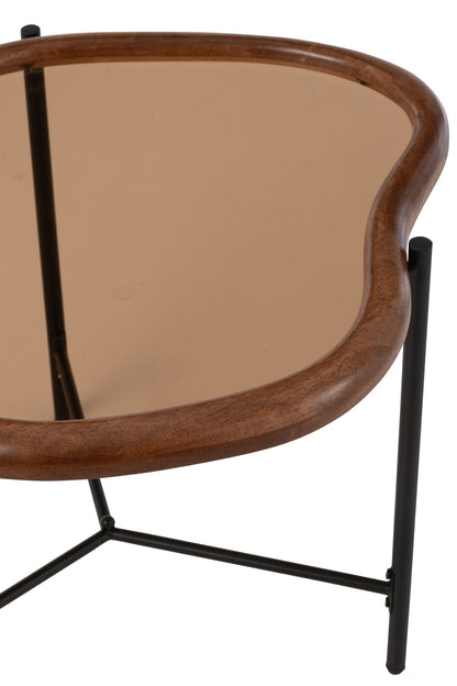 Coffee Table Zip Glass Multicolored