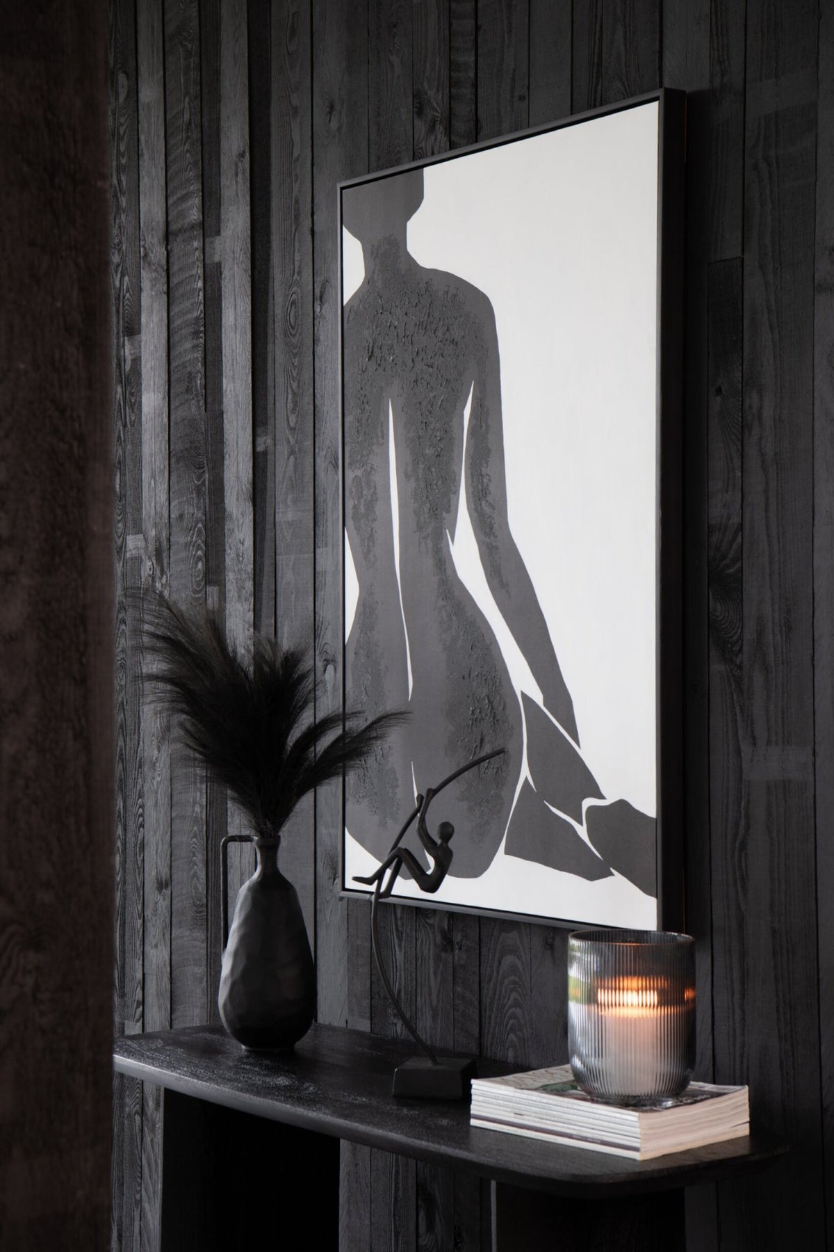 Painting Joy Pinewood Black/White