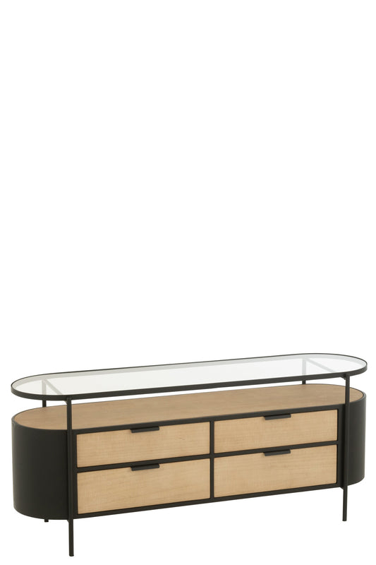 Cabinet Ivy Iron Natural/Black
