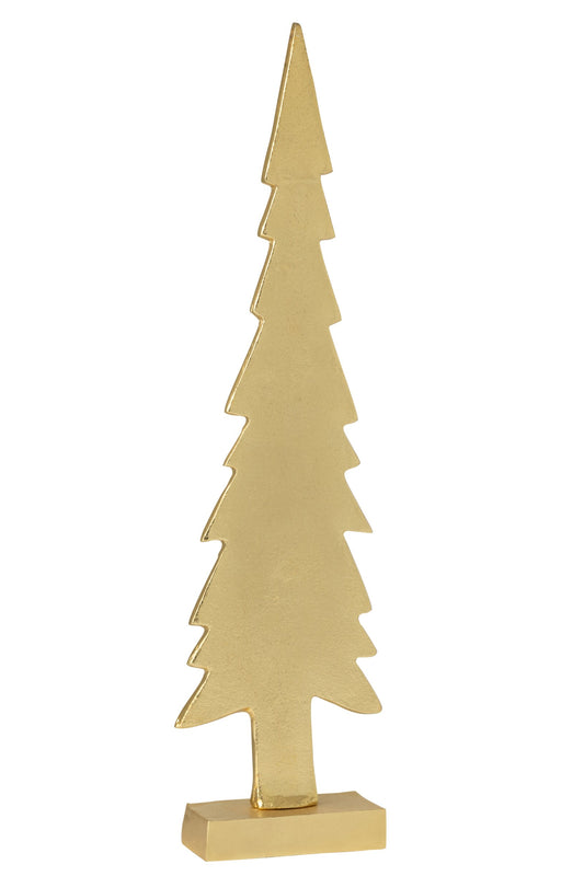 Christmas Tree Aluminium Gold Colored Large