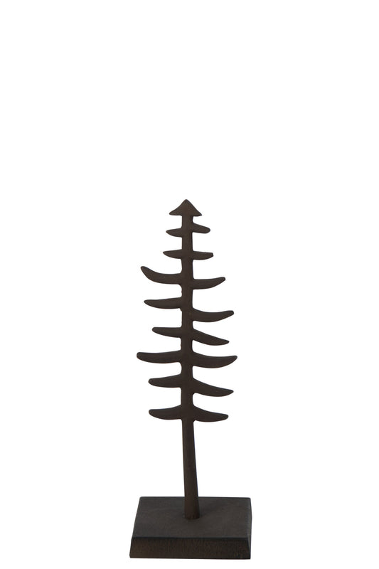 Christmas Tree Aluminium Dark Brown Small