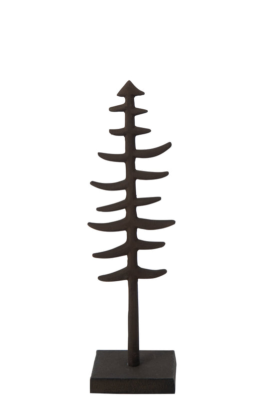 Christmas Tree Aluminium Dark Brown Large