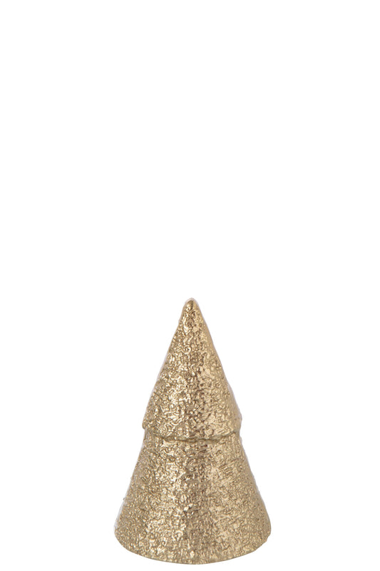 Christmas Tree Aluminium Gold Colored Large