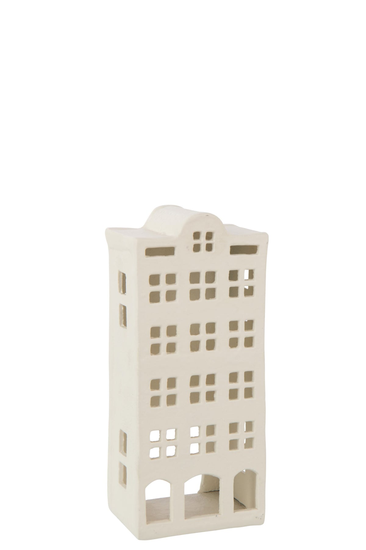 Theelichthouder Aluminium Wit