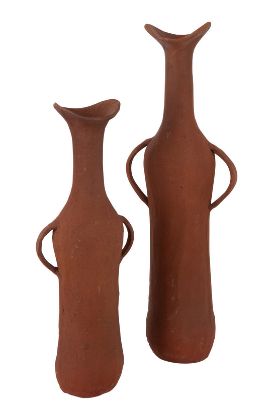 Vase Aluminium Terracotta Large