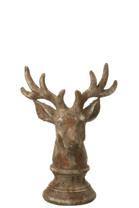 Deer Polyresin Taupe Small