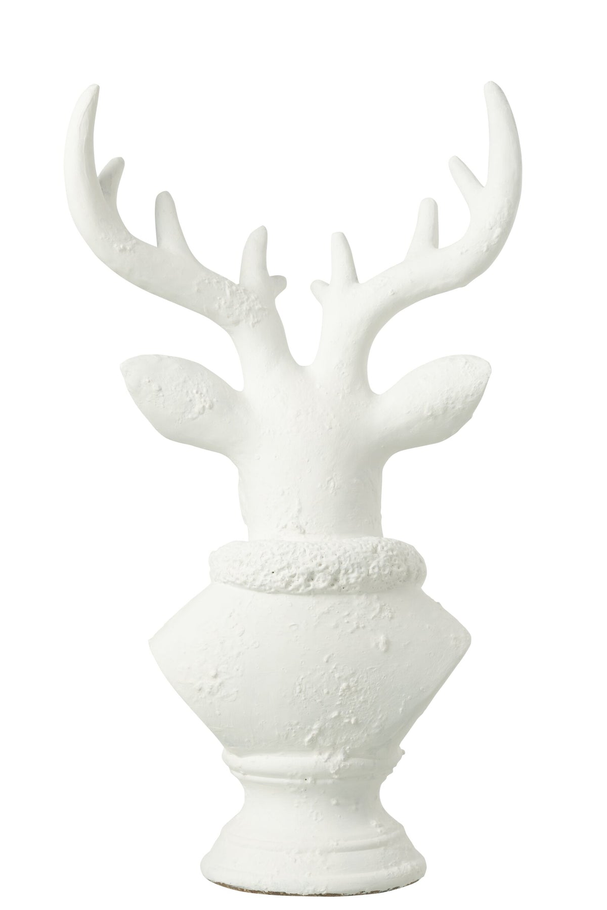 Deer Polyresin White Large