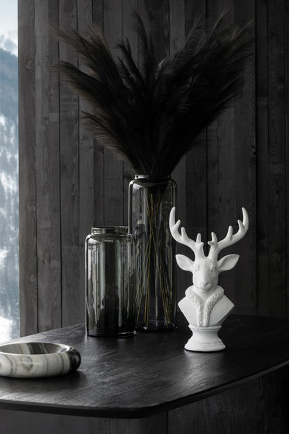 Deer Polyresin White Large