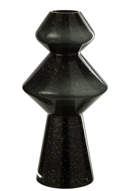 Vase Carol Glass Black