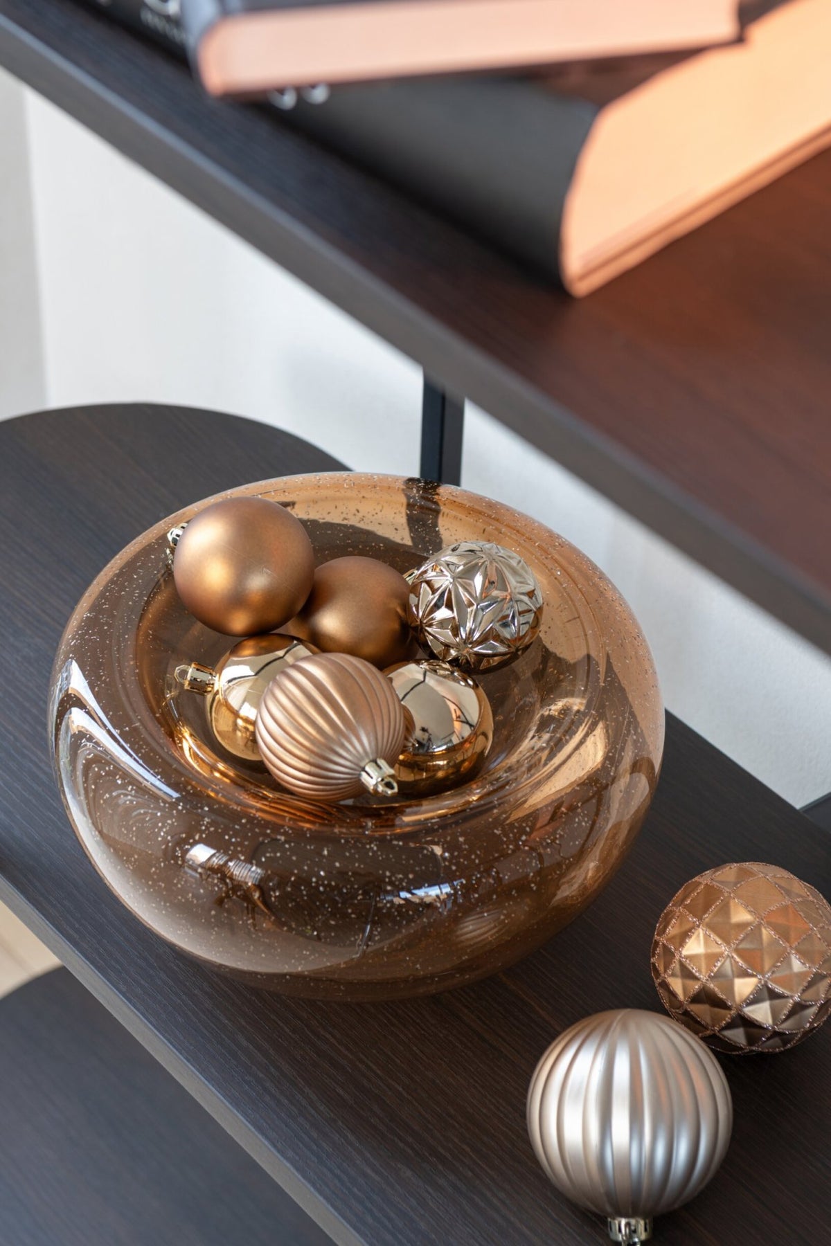 Sierschaal Carol Glas Caramel Small