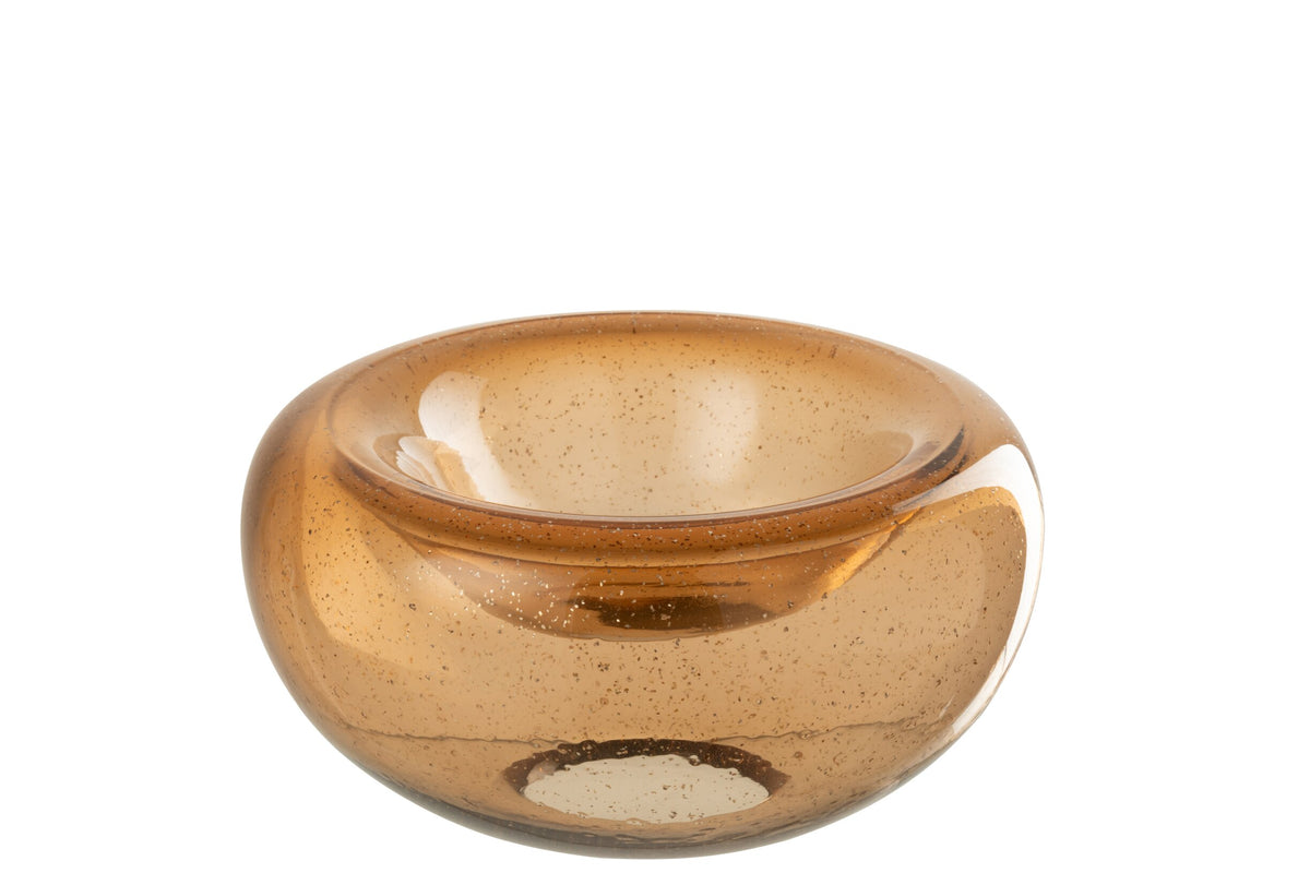 Sierschaal Carol Glas Caramel Small