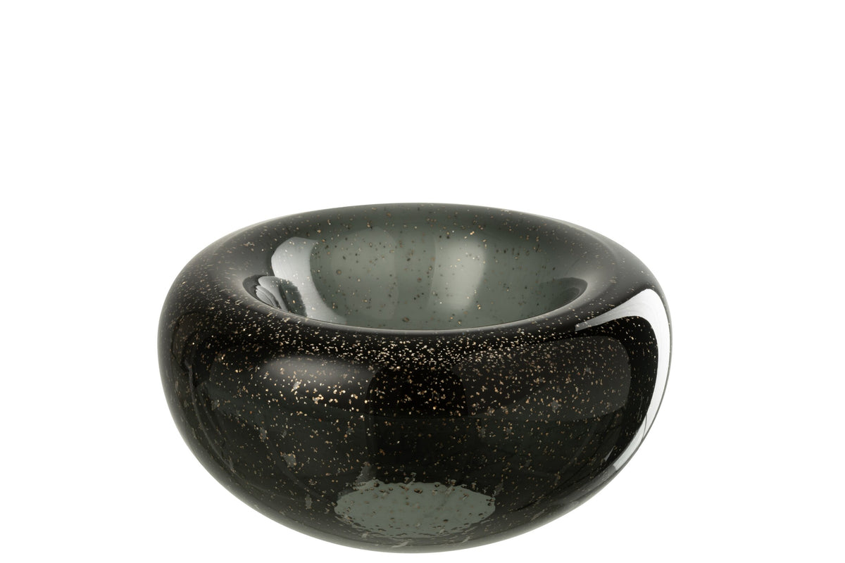 Sierschaal Carol Glas Zwart Small