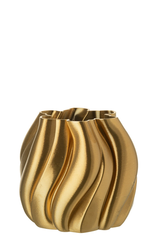 Vase 3d Printing Irregular Stoneware Gold