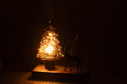 Tree LED Winter Iron Rust Brown/Brown