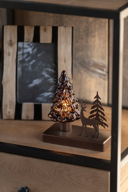 Tree LED Winter Iron Rust Brown/Brown