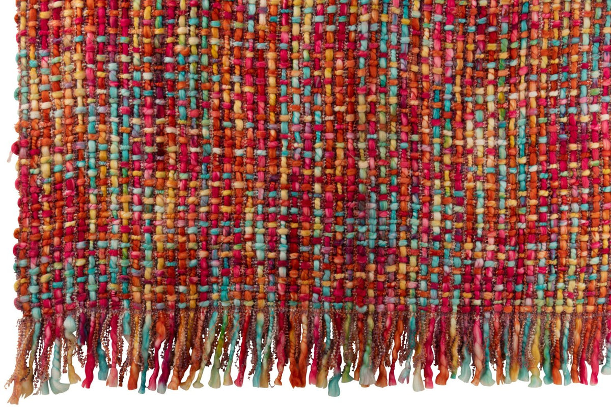 Blanket Knitted Acrylic Multicolored