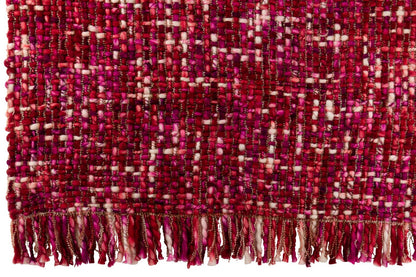 Blanket Knitted Acrylic Dark Pink