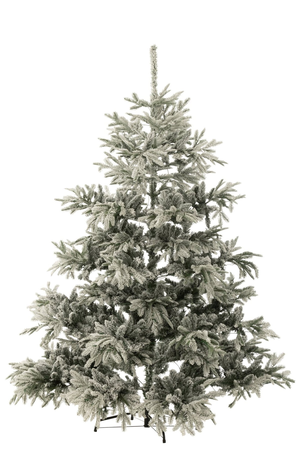 Christmas Tree 420 LED Snowy Artificial Dark Green/Light Grey Large
