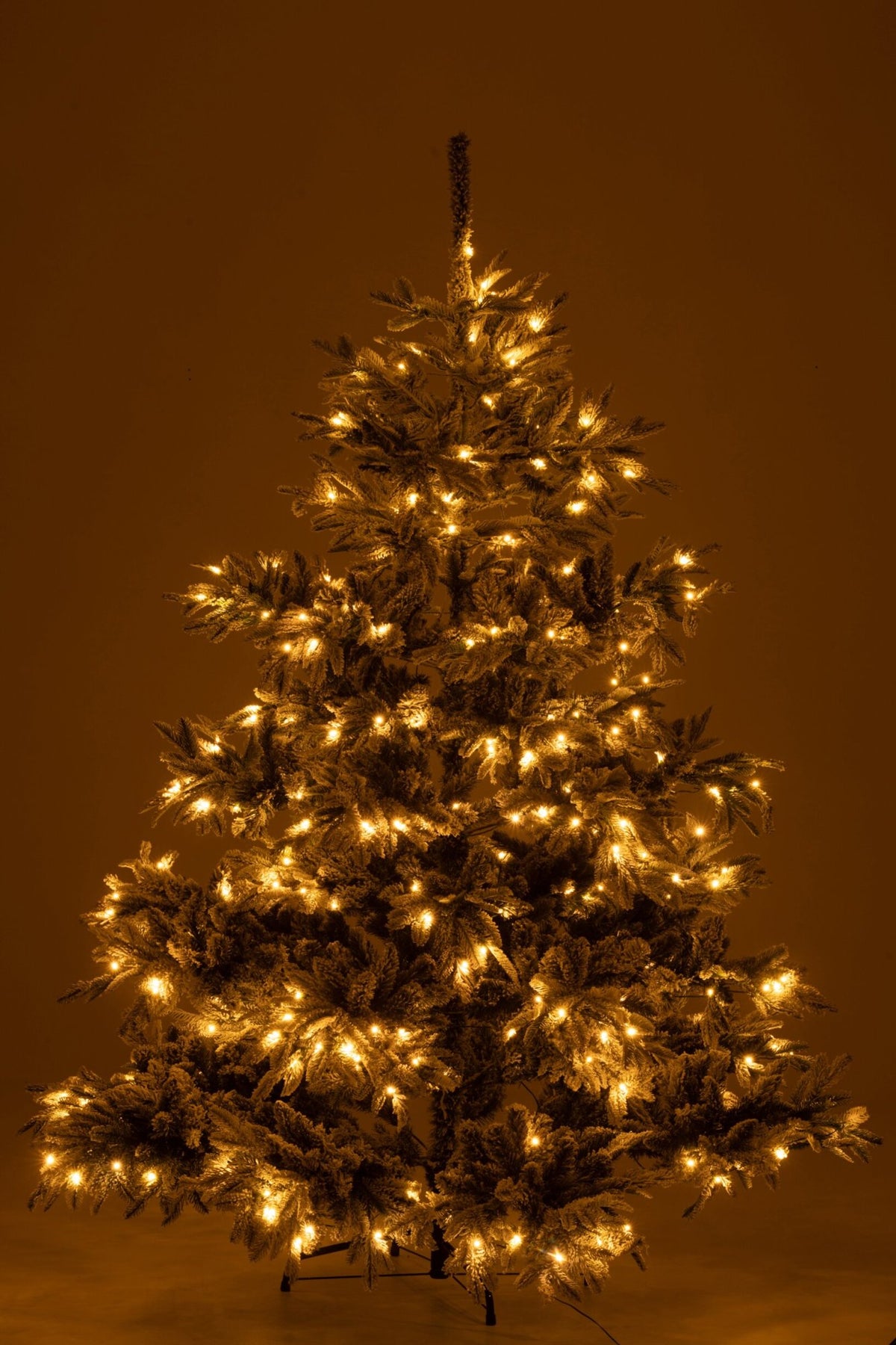 Christmas Tree 420 LED Snowy Artificial Dark Green/Light Grey Large