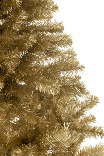 Christmas Tree Artificial PVC Gold Colored Medium