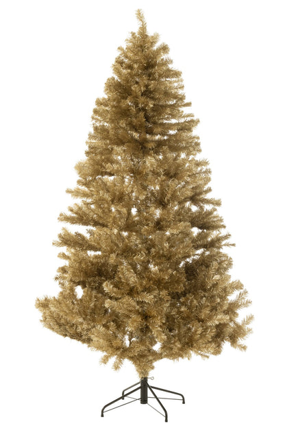 Christmas Tree Artificial PVC Gold Colored Large