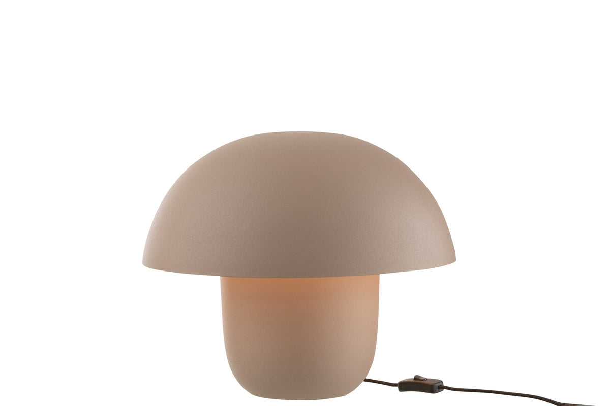 Table lamp iron taupe medium
