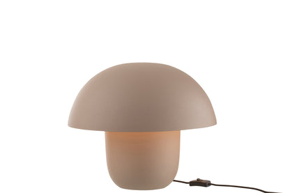 Table lamp iron taupe medium