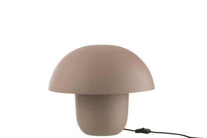 Table lamp iron taupe medium
