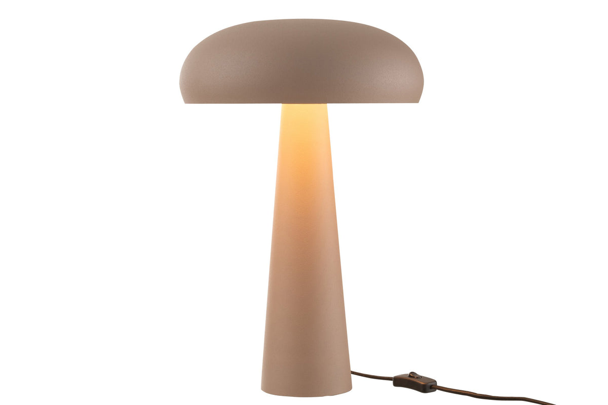 Table lamp iron taupe