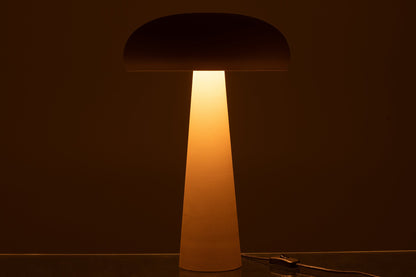 Table lamp iron taupe