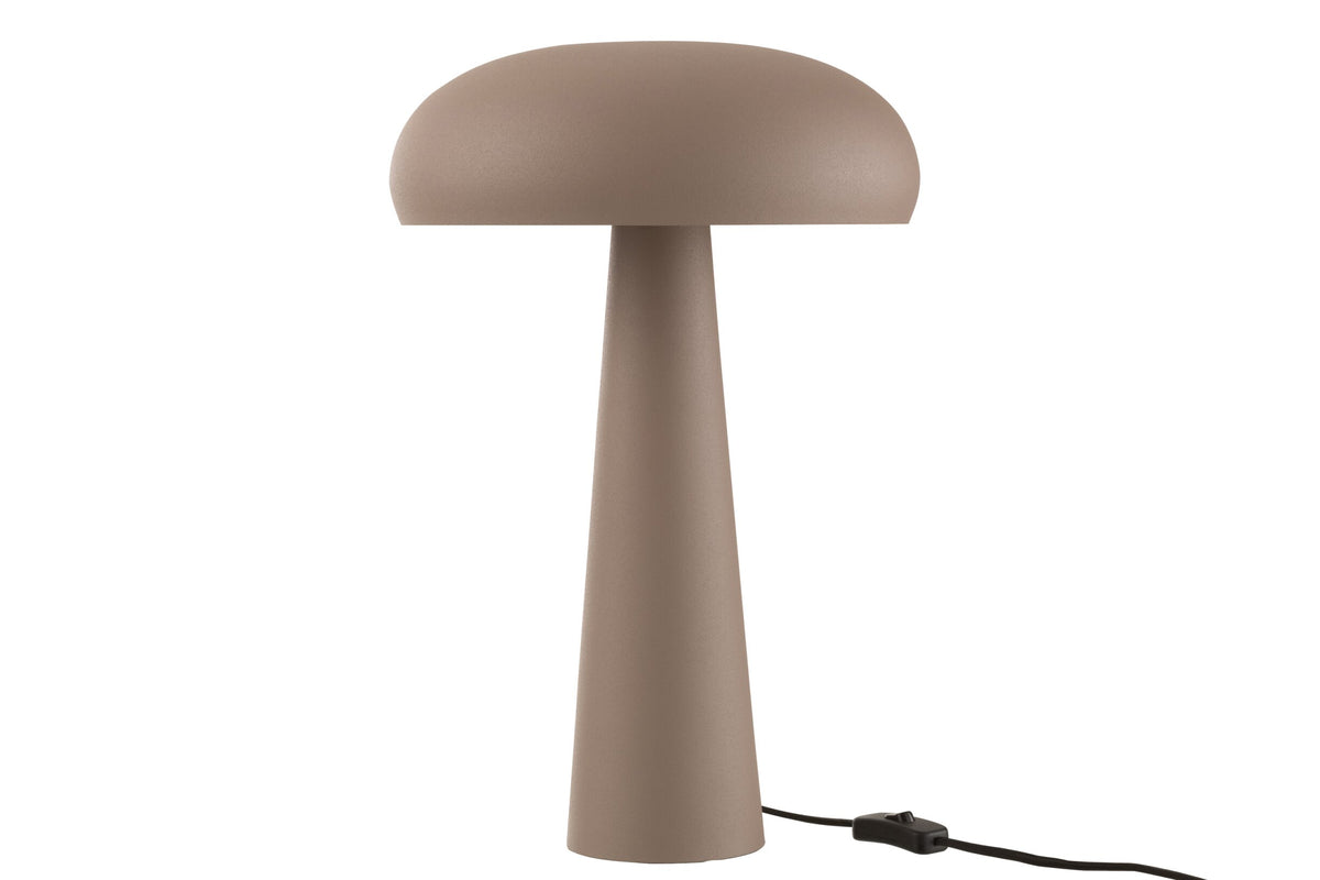 Table lamp iron taupe