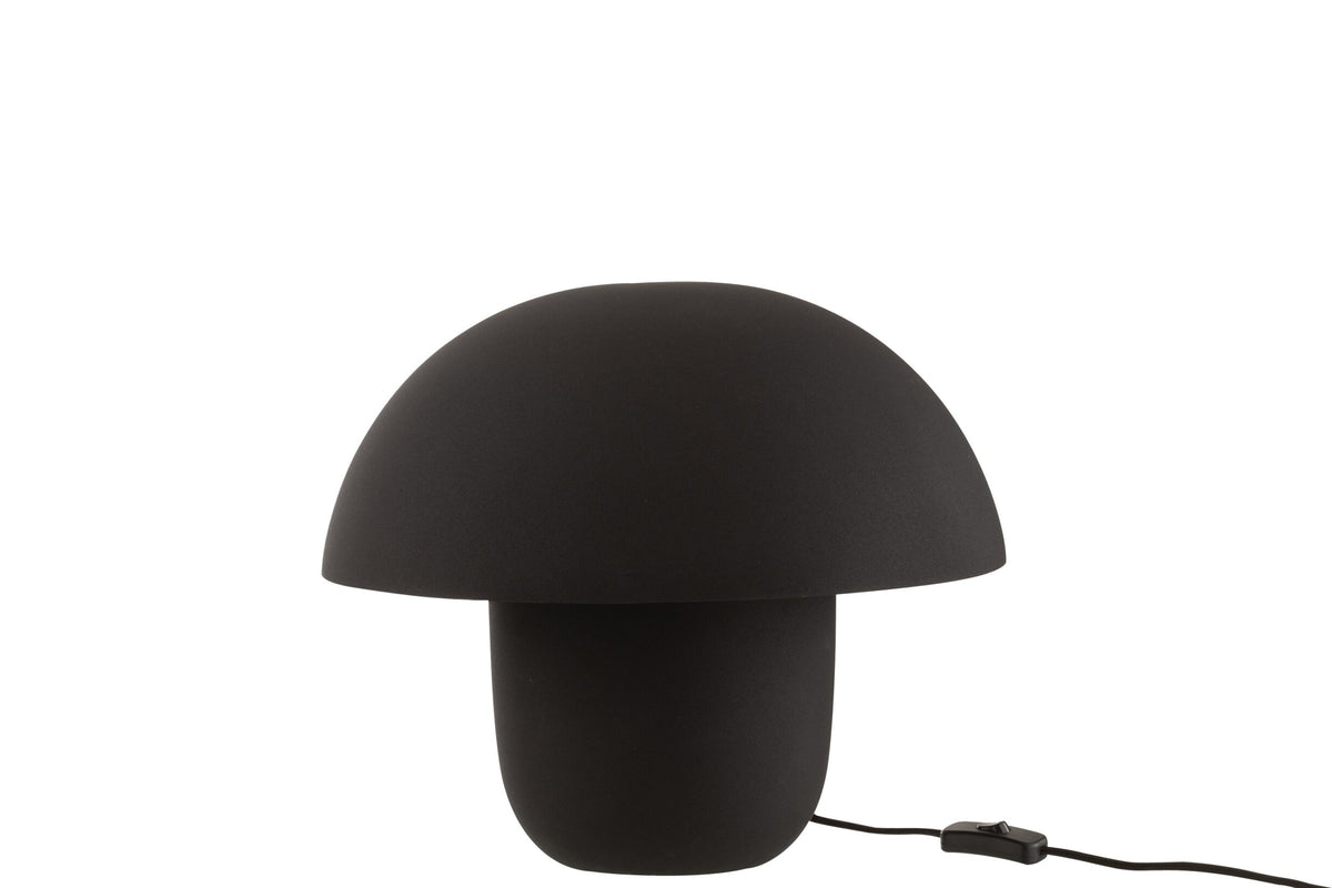 Table lamp iron black medium