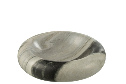 Serving Bowl Marble Black/Light Grey Medium
